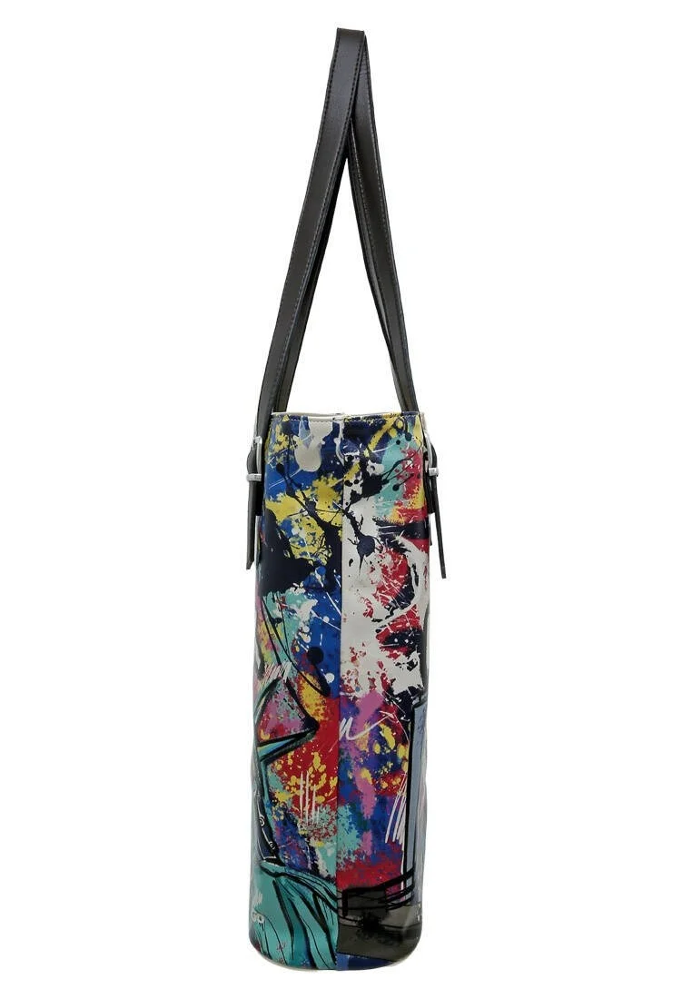 Women Vegan Leather Multicolor Shoulder Bag - New York State of Mind Design