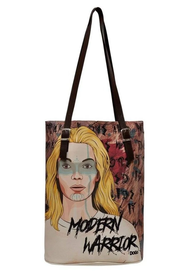 Women Vegan Leather Multicolor Shoulder Bag - Modern Warrior Design