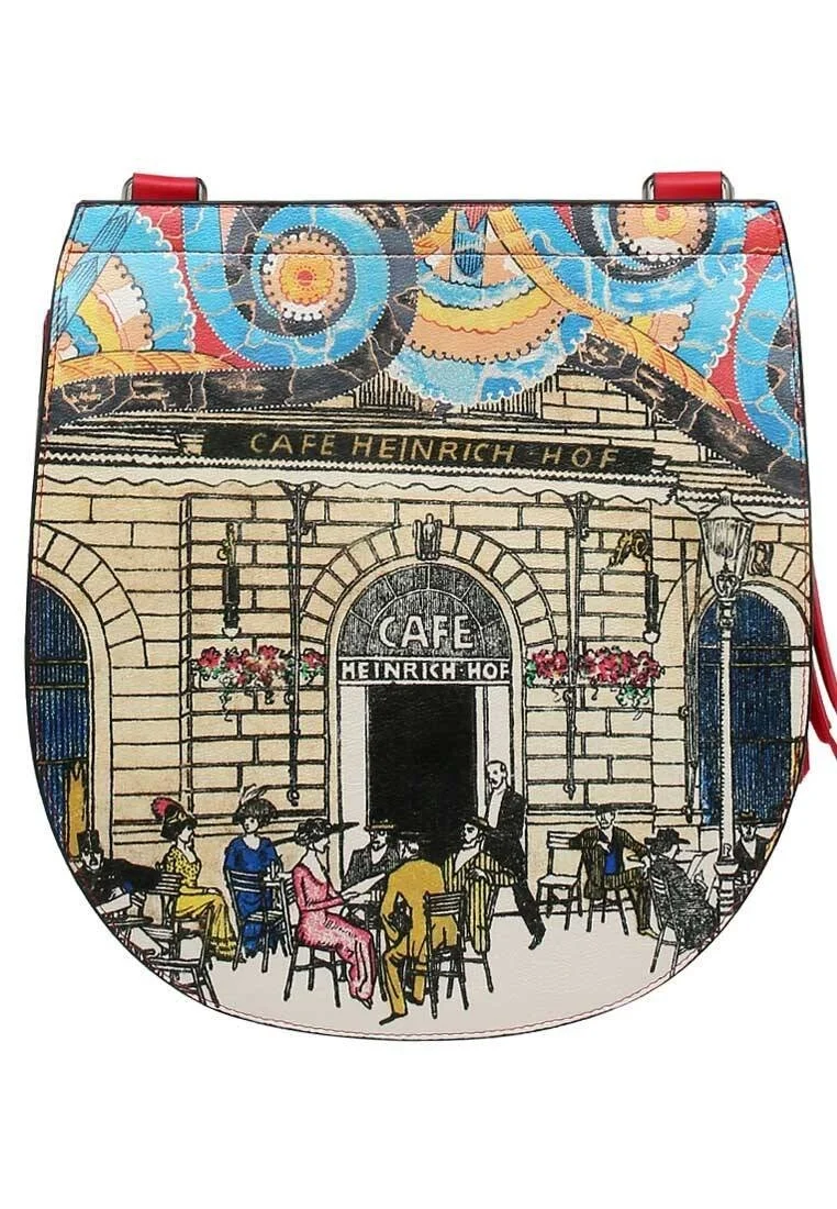 Women Vegan Leather Multicolor Shoulder Bag - Cafe Heinrich Design