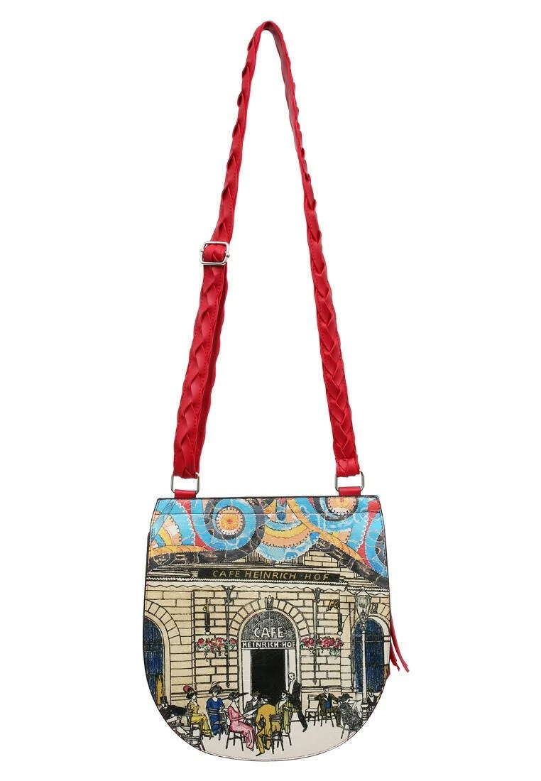 Women Vegan Leather Multicolor Shoulder Bag - Cafe Heinrich Design
