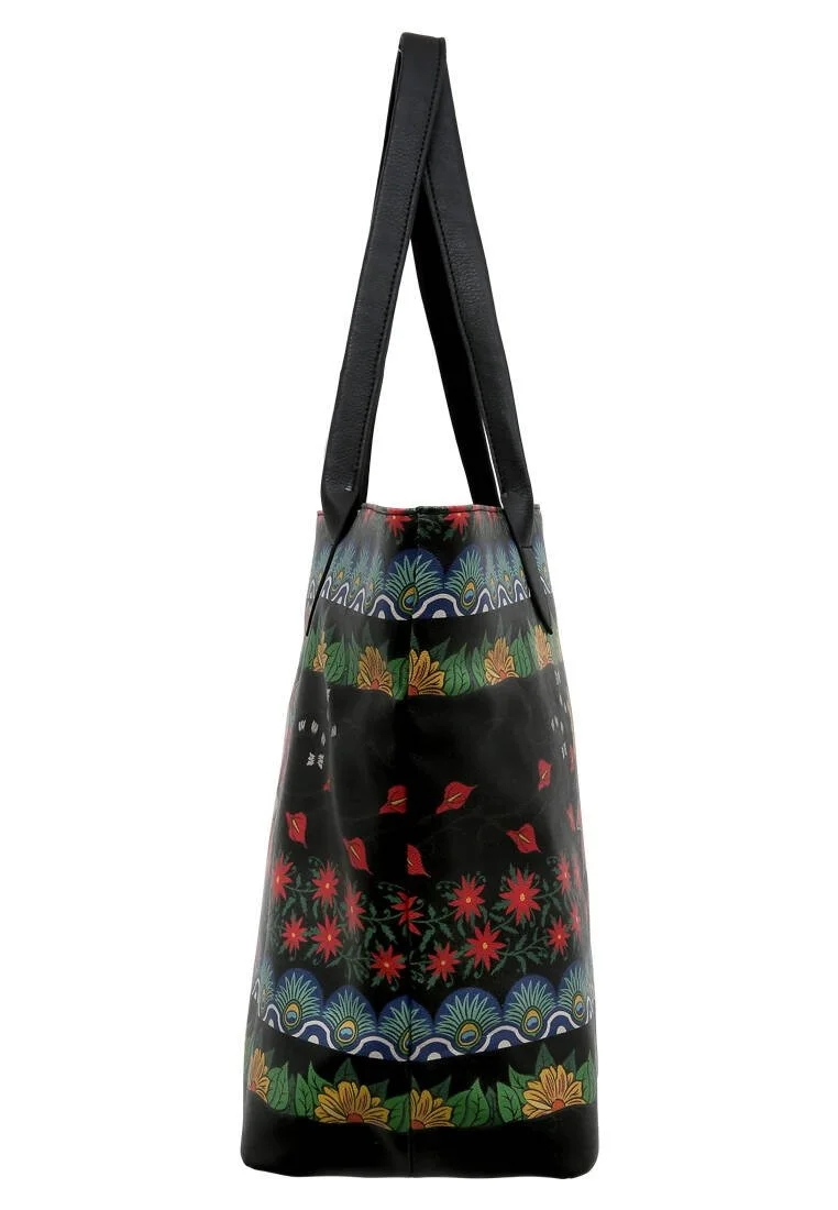 Women Vegan Leather Multicolor Shoulder Bag - FKL Frida Kahlo Te Amo Design