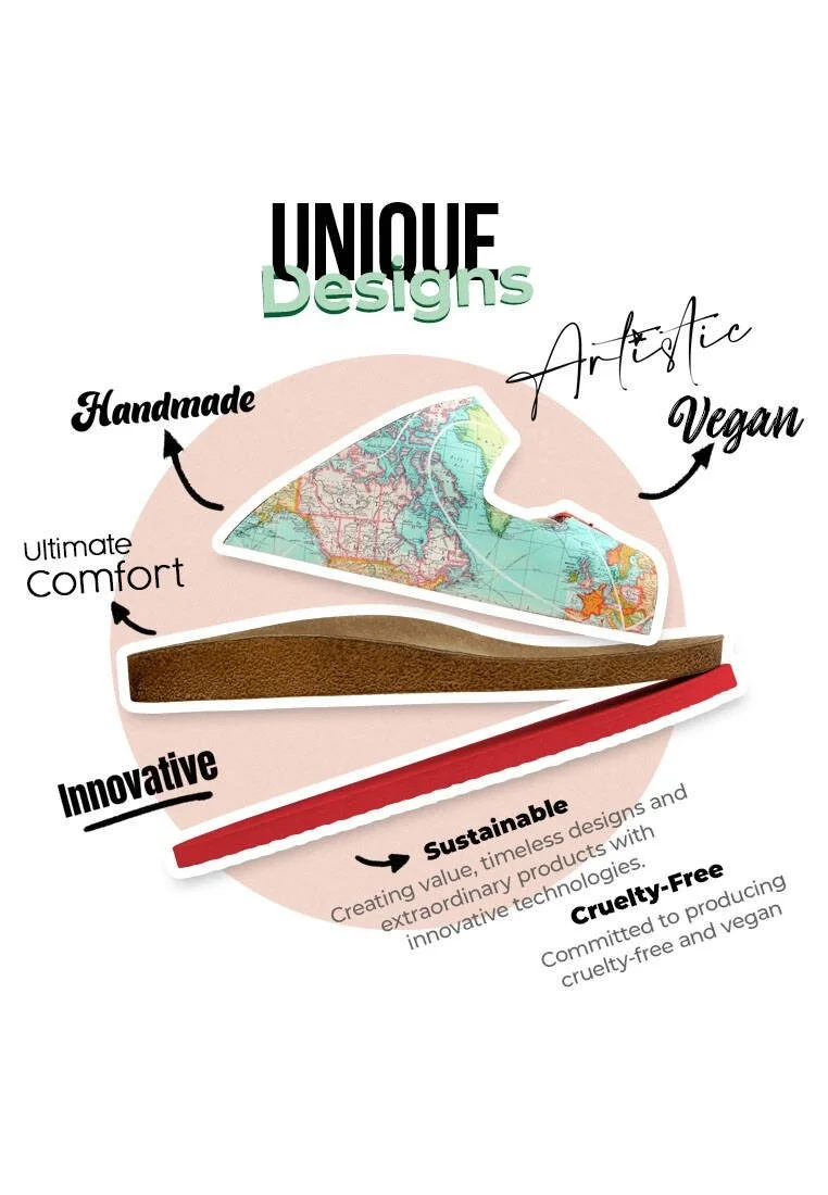 Women Vegan Leather Turquoise Slippers - Explore Design