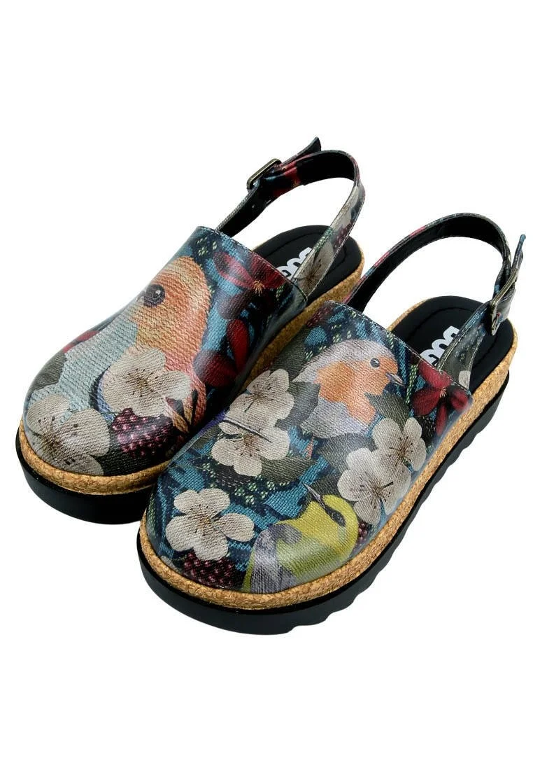 Women Vegan Leather Multicolor Wedge Sandals - Fly Anywhere Design