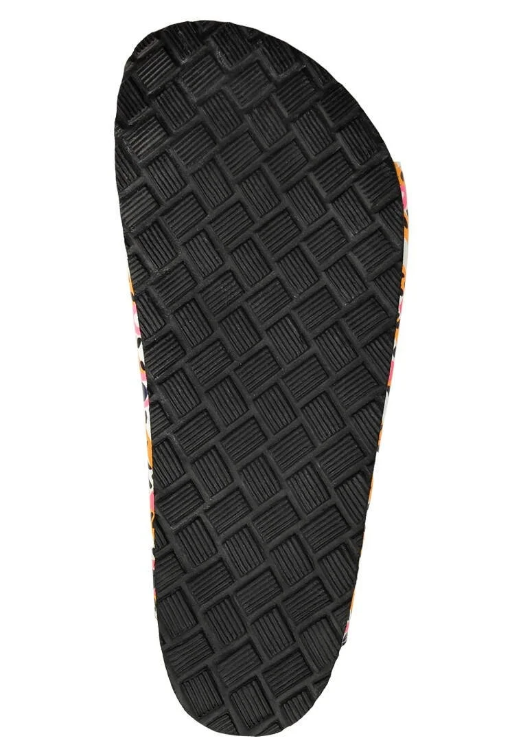 Women Vegan Leather White Slippers - Icon Design