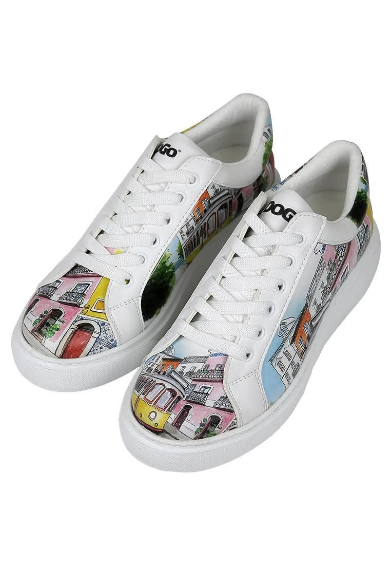 Women Vegan Leather White Sneakers - Lisboa Design
