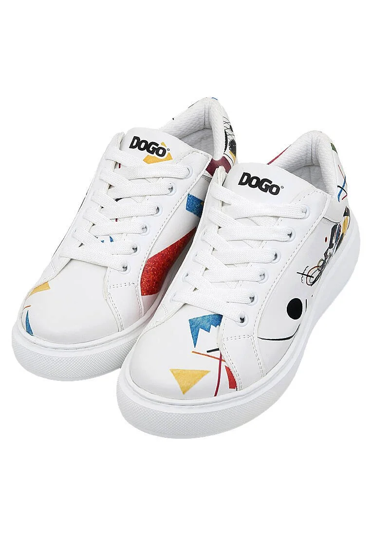 Women Vegan Leather White Sneakers - Crash of Neuron Design Women Vegan Leather White Sneakers - Crash of Neuron Design