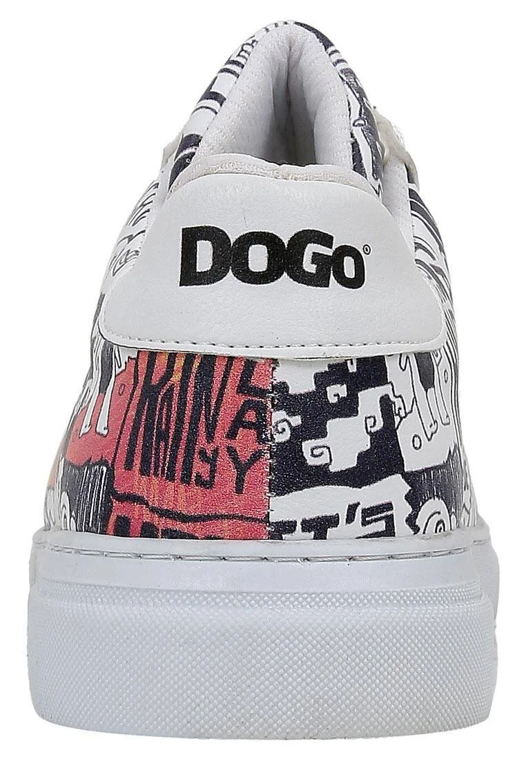 Women Vegan Leather White Sneakers - Star Girl Design