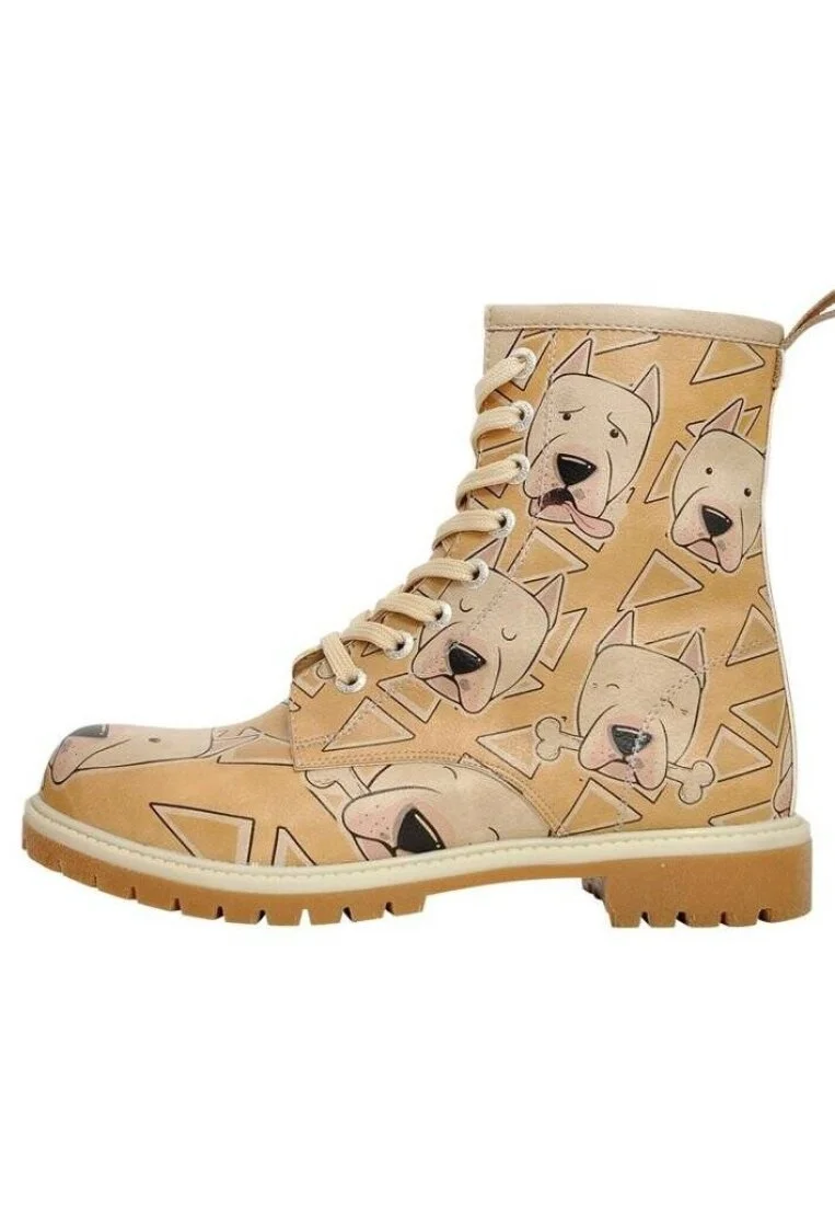 Women Vegan Leather Yellow Long Boots - We love Dogo Design