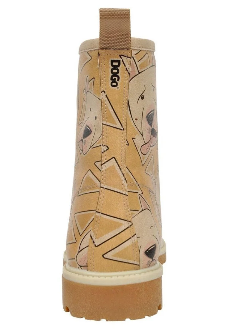 Women Vegan Leather Yellow Long Boots - We love Dogo Design