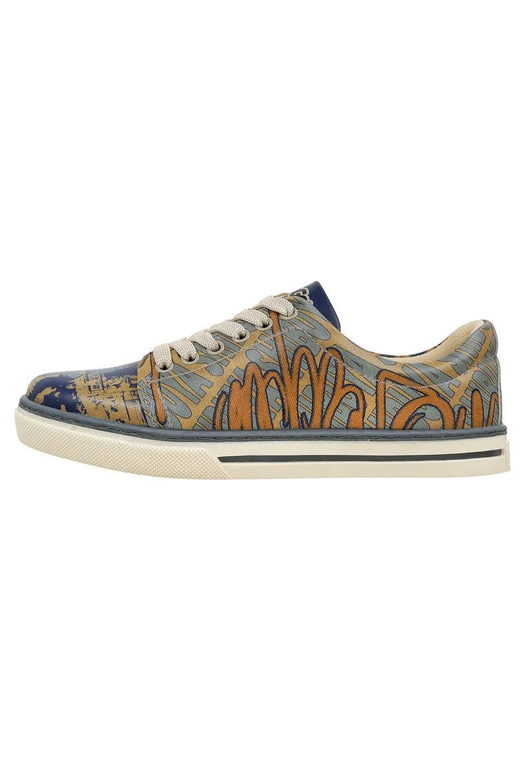 Women Vegan Leather Yellow Sneakers - Robo Shibuya Design