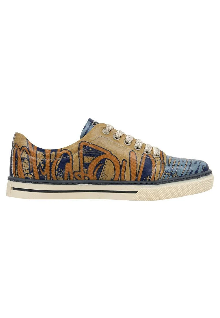 Women Vegan Leather Yellow Sneakers - Robo Shibuya Design