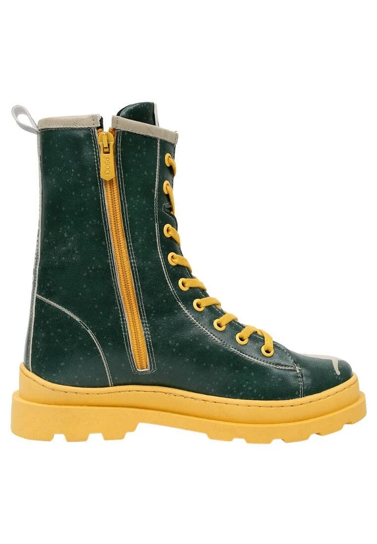 Women Vegan Leather Multicolor Long Boots - I Do What I Want Design