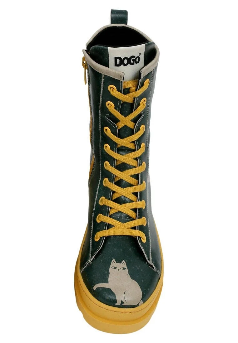 Women Vegan Leather Multicolor Long Boots - I Do What I Want Design