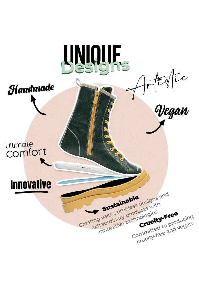 Women Vegan Leather Multicolor Long Boots - I Do What I Want Design