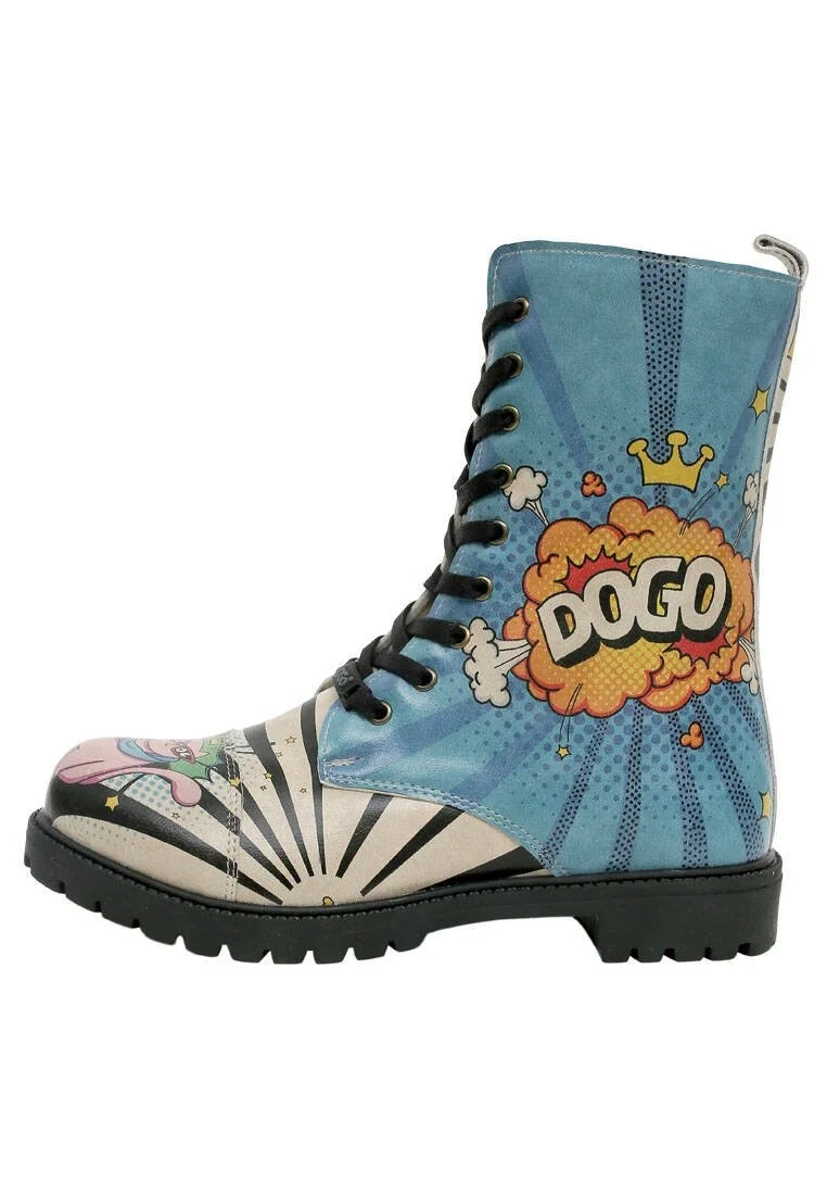 Women Vegan Leather Multicolor Long Boots - Dogo Cool Design