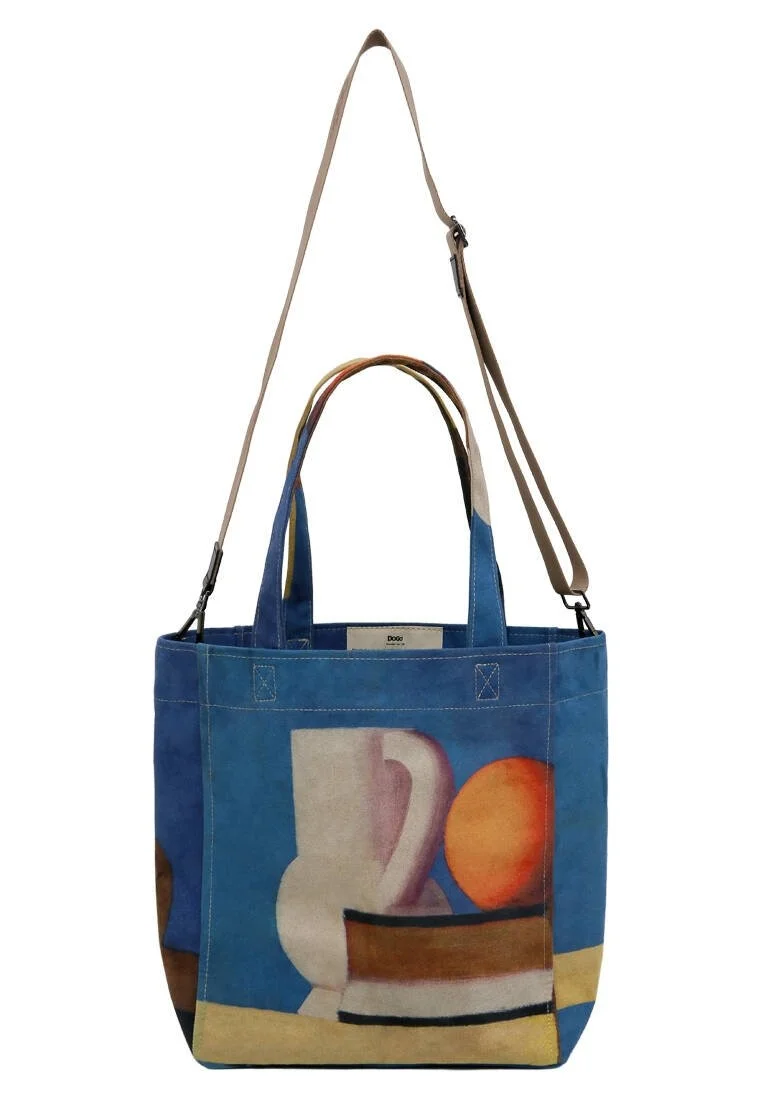 Kadın Vegan Çok Renkli Large Tote Bag - Arrangement with White Jug Tasarım