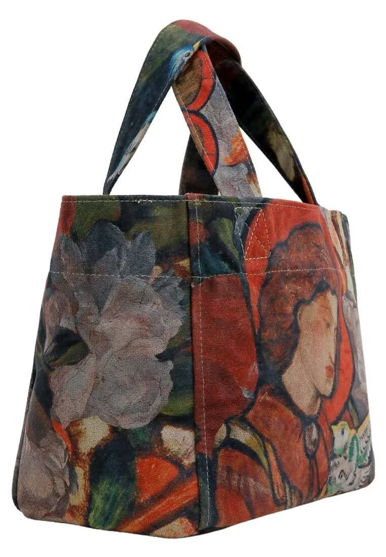 Women Vegan Multicolor Medium Tote Bag - Pure Reflection Design