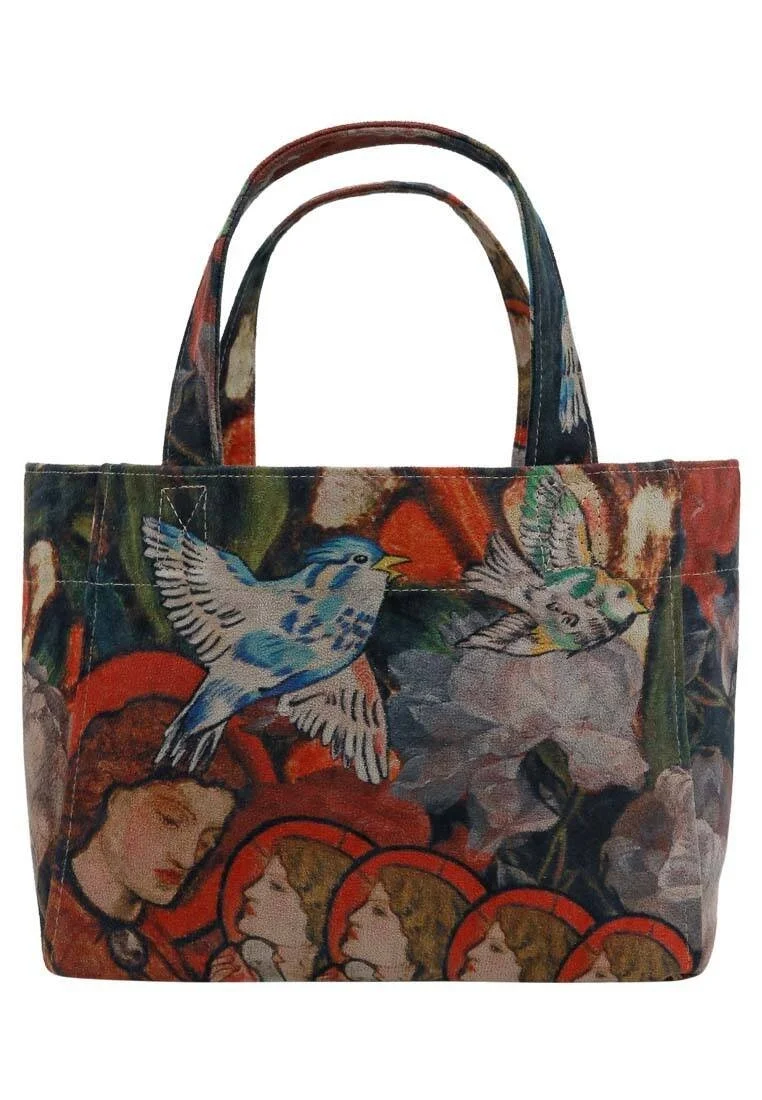 Women Vegan Multicolor Medium Tote Bag - Pure Reflection Design