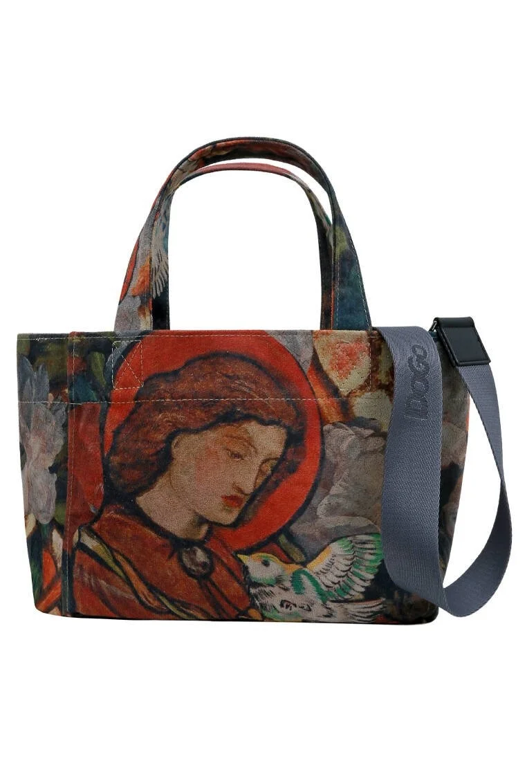Women Vegan Multicolor Medium Tote Bag - Pure Reflection Design