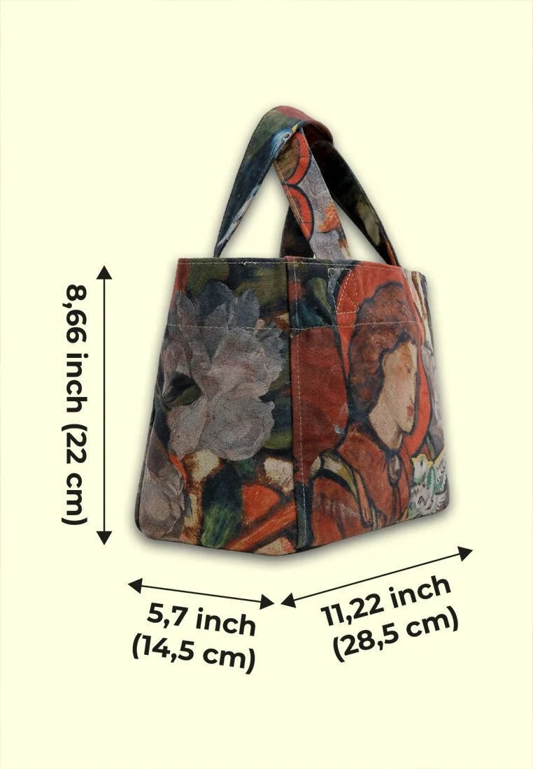 Women Vegan Multicolor Medium Tote Bag - Pure Reflection Design