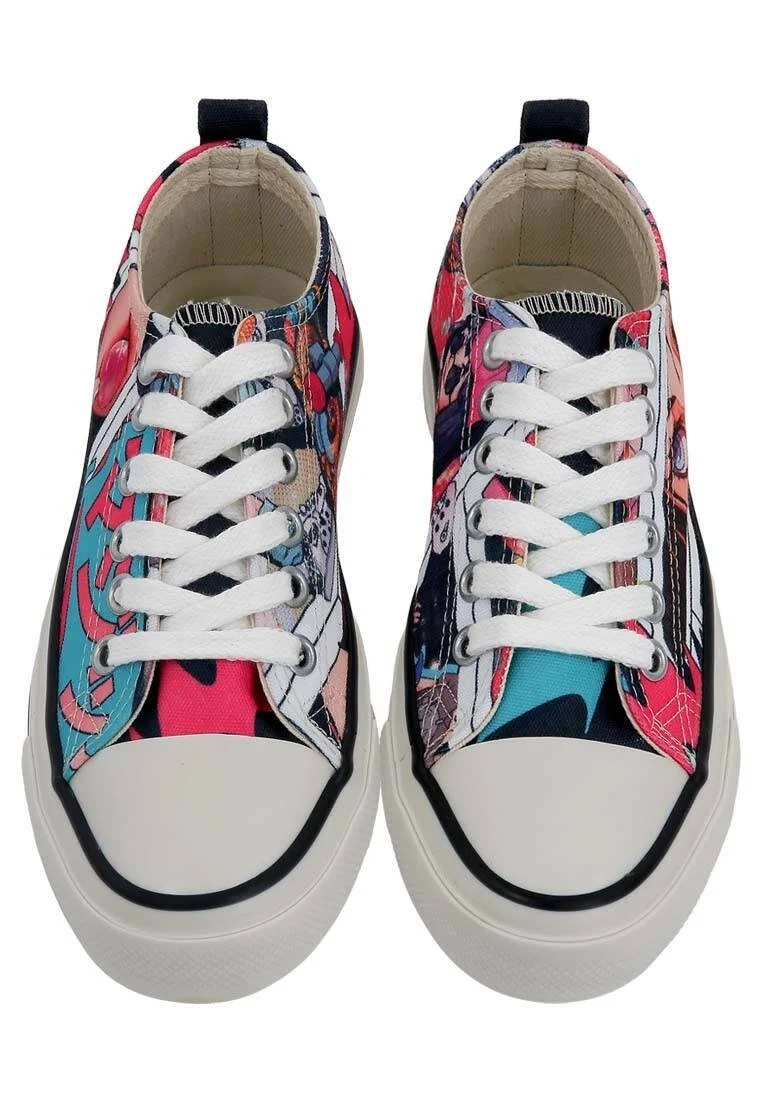 Women Vegan Multicolor Sneakers - Lollipop Riot Design