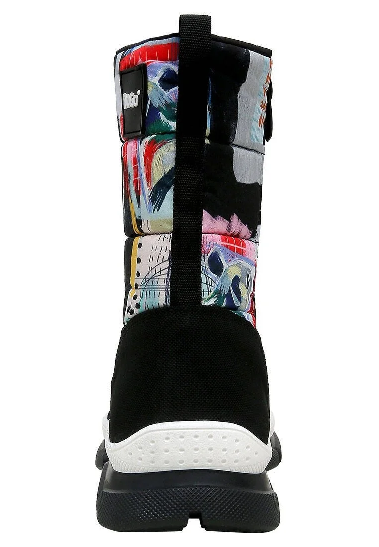 Women Vegan Multicolor Snow Boots - The Nice Mice Design