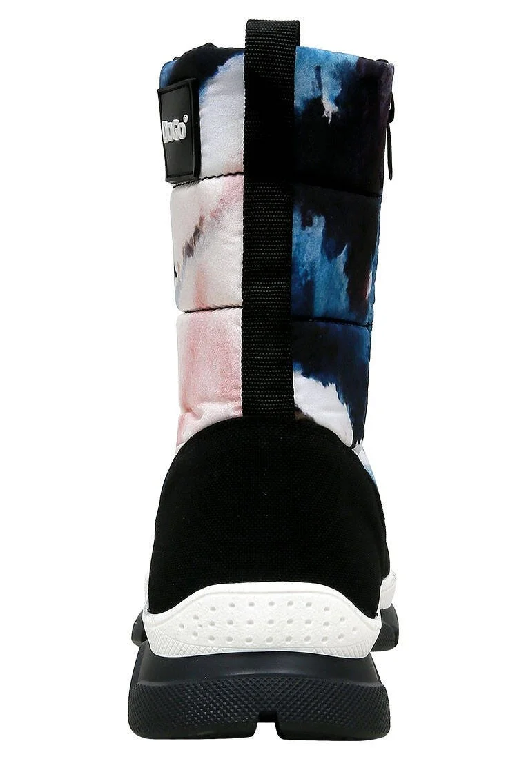 Women Vegan Multicolor Snow Boots - Snow and Ink Design