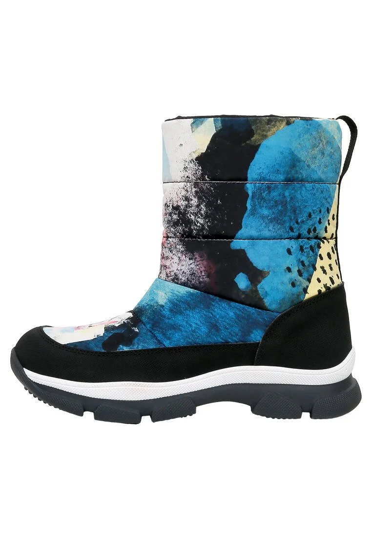 Women Vegan Multicolor Snow Boots - Lapin Muse Design
