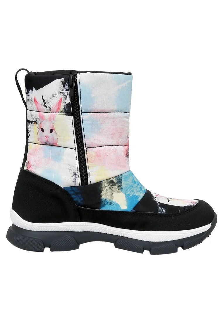 Women Vegan Multicolor Snow Boots - Lapin Muse Design