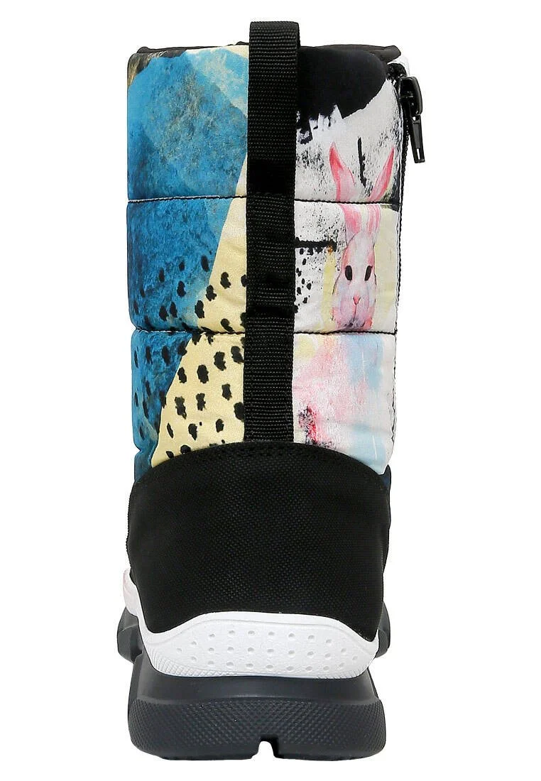 Women Vegan Multicolor Snow Boots - Lapin Muse Design